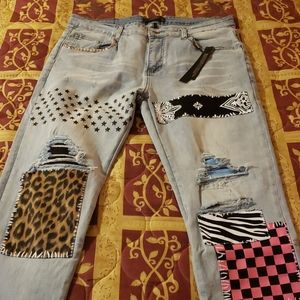 Amiri jeans art patch